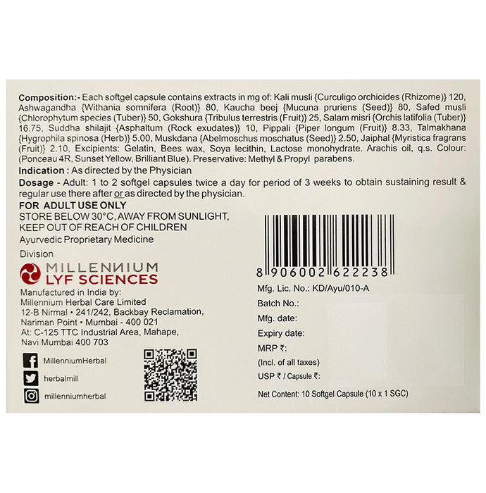 Millennium Herbal Care Erozen Softgel Capsule (10 Each) | Supports Men's Health