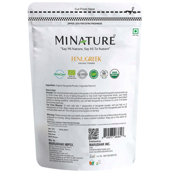 Minature Fenugreek Organic Powder