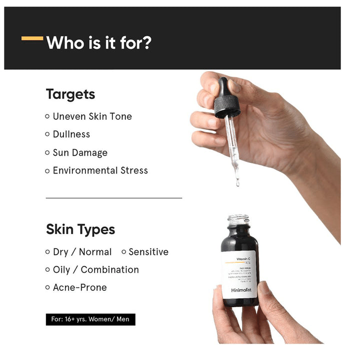 Minimalist 10% Vitamin C Face Serum | Brightens Skin