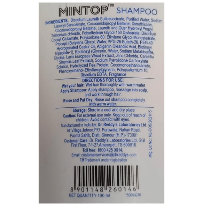 Mintop Shampoo for Hair Fall Control | Sulphate & Paraben Free