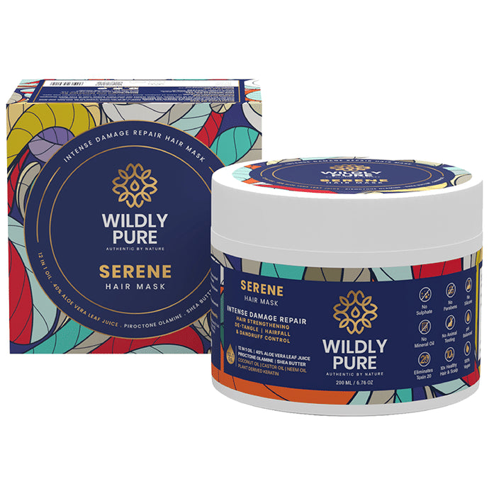 Wildly Pure Serene Hair Mask for Hairfall & Dandruff Control - Classic Derma