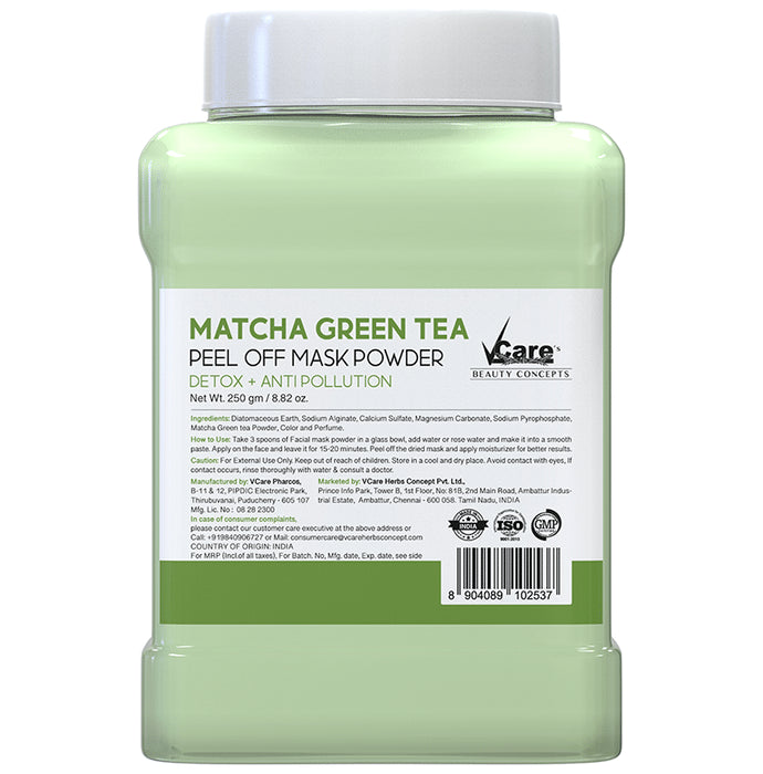 VCare Matcha Green Tea Peel Off Mask Powder - Classic Derma