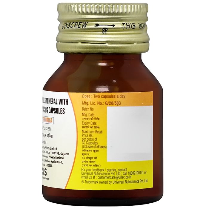 Multivite FM Omega Multivitamin & Multimineral Supplement Capsule