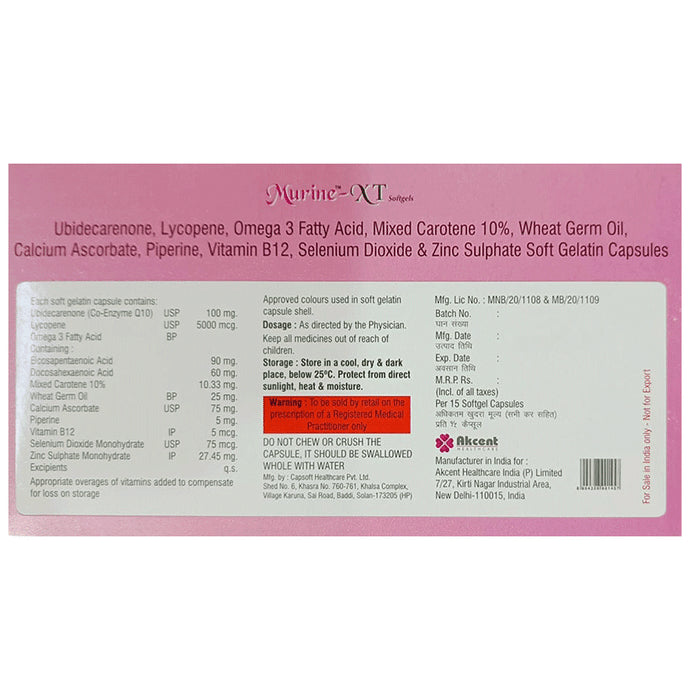 Murine-XT Soft Gelatin Capsule