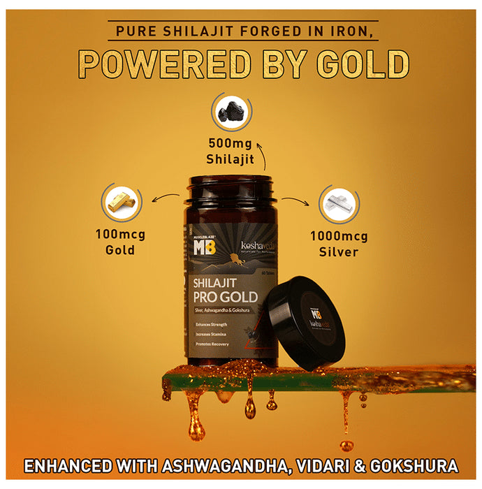 Muscle Blaze Koshaveda Shilajit Pro Gold Tablet