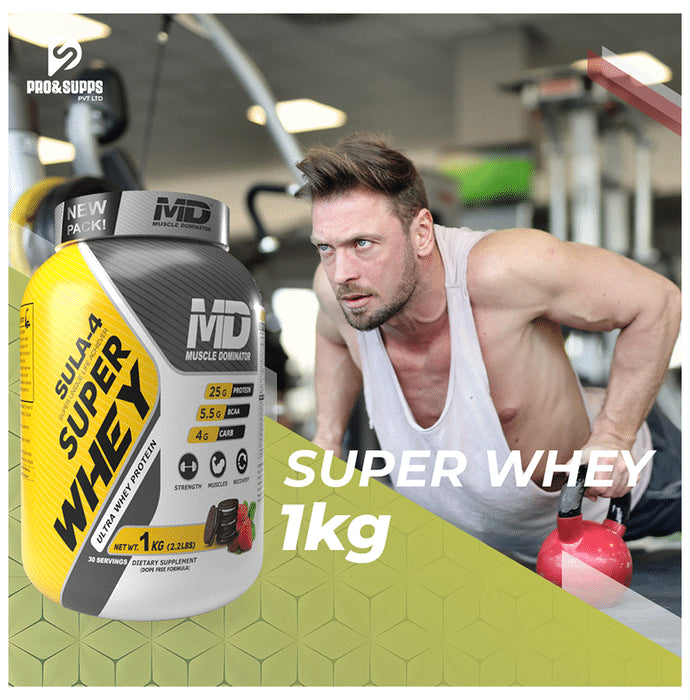 Muscle Dominator Sula 4 Super Whey Ultra Whey Protein Powder Chocolate