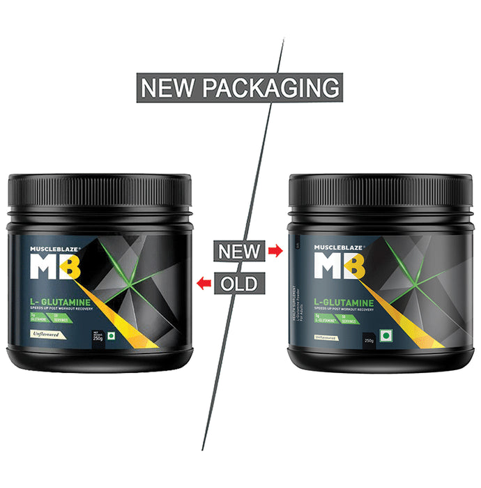 MuscleBlaze Micronized L-Glutamine | For Muscle Growth, Recovery & Immunity | Powder Unflavoured