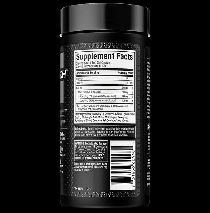 Muscletech Essential Series Platinum 100% Omega Fish Oil Soft Gel