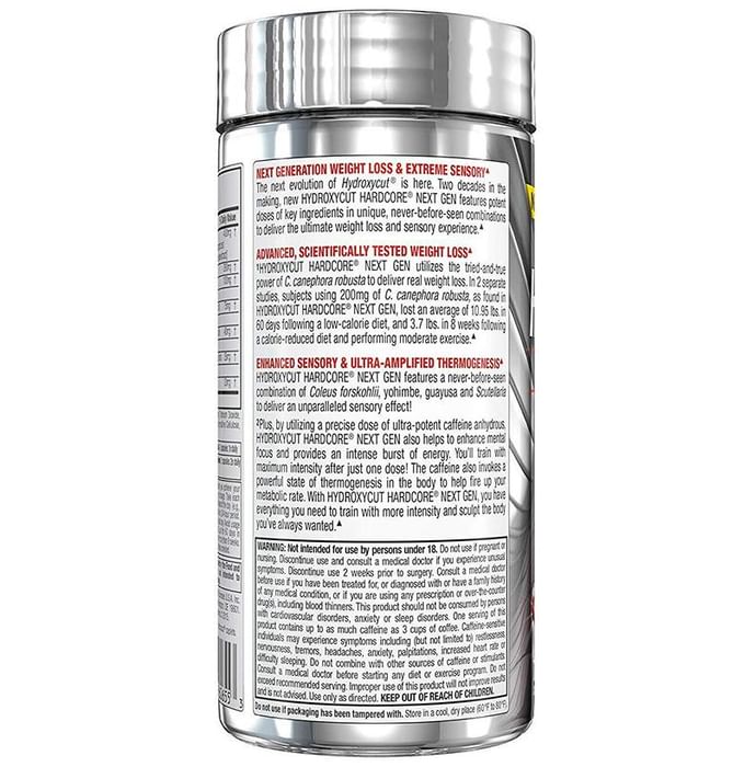 Muscletech Hydroxycut Hardcore Next Gen Guayusa & Coleus Capsule
