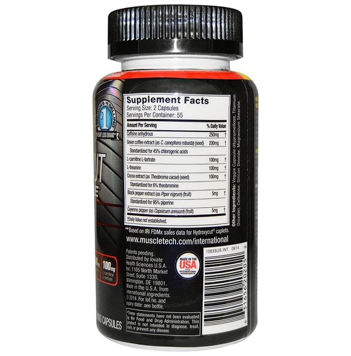 Muscletech Performance Series Hydroxycut Hardcore Elite Rapid-Release Thermo Capsule (with 250mg Caffeine)
