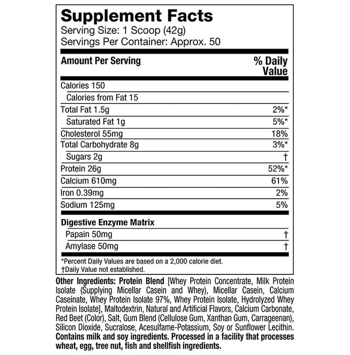 Muscletech Performance Series Phase 8 Protein Powder Strawberry