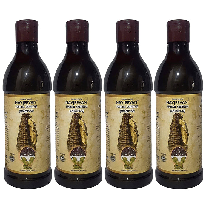 Amrit Navjeevan Navjeevan Harbal Satritha Shampoo(300ml Each) - Classic Derma