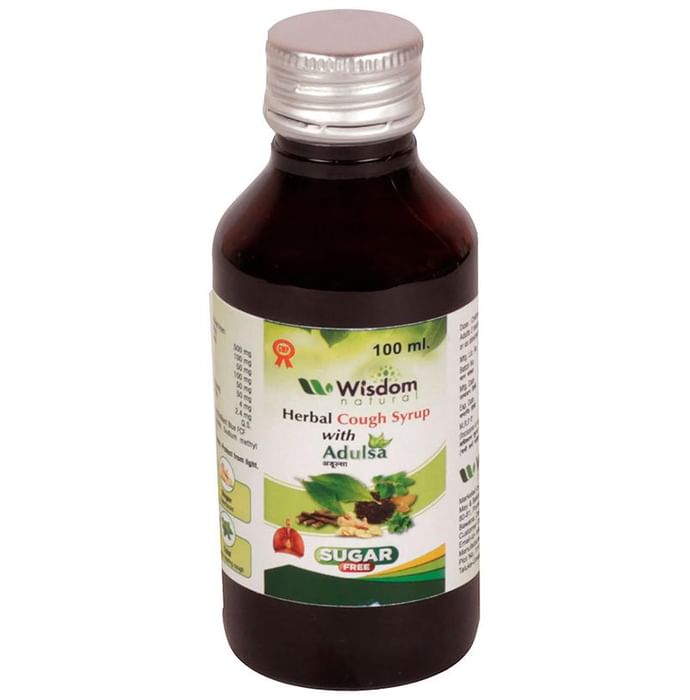 Wisdom Natural Herbal Cough Syrup with Adulsa Sugar Free - Classic Derma