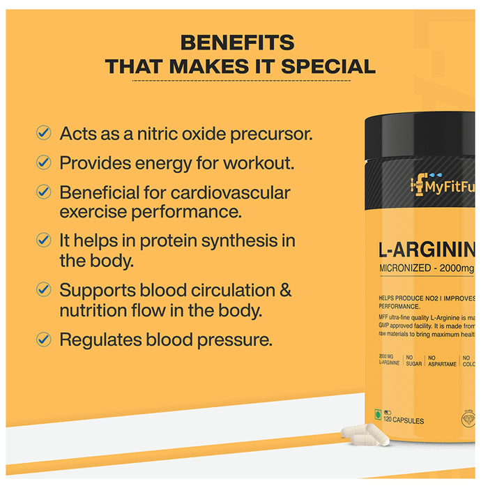 MyFitFuel L-Arginine (2000mg) Capsule