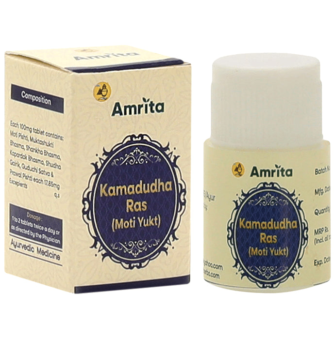Amrita Kamdudha Ras (Moti Yukt) Tablet - Classic Derma