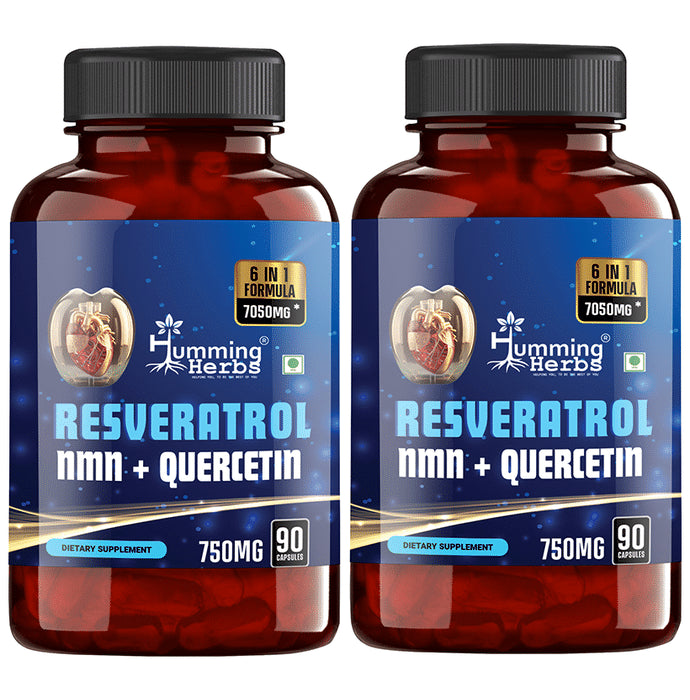 Humming Herbs Resveratrol Nmn + Quercetin Capsule (90 Each) - Classic Derma