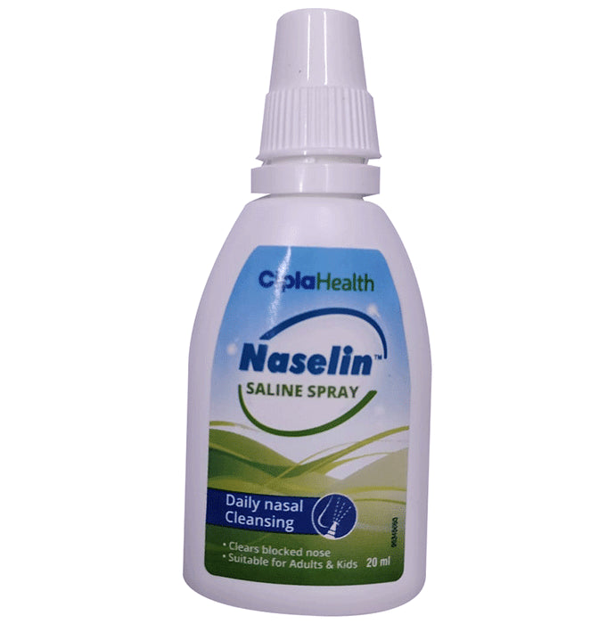 Naselin Saline Nasal Cleaning Spray for Adults & Kids | Clears Blocked Nose