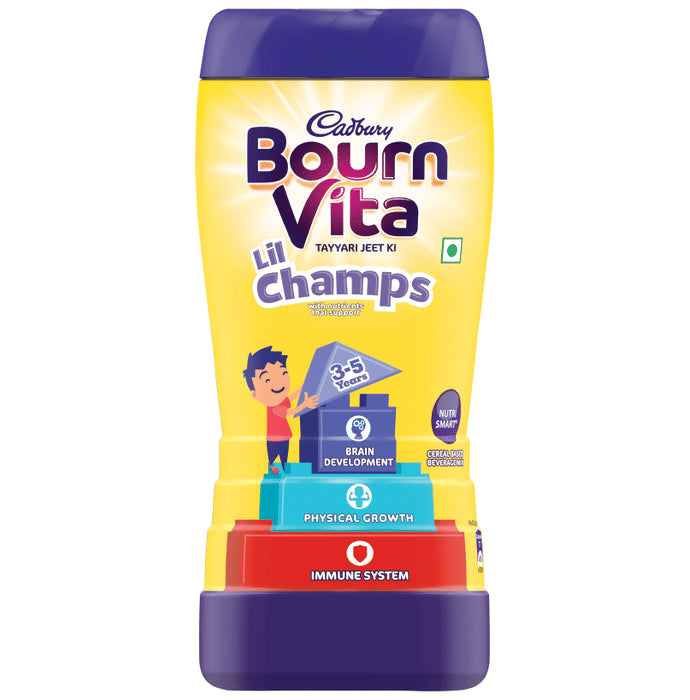 Cadbury Bournvita Lil Champs | For Brain Development, Physical Growth & Immunity | 3-5 Years - Classic Derma