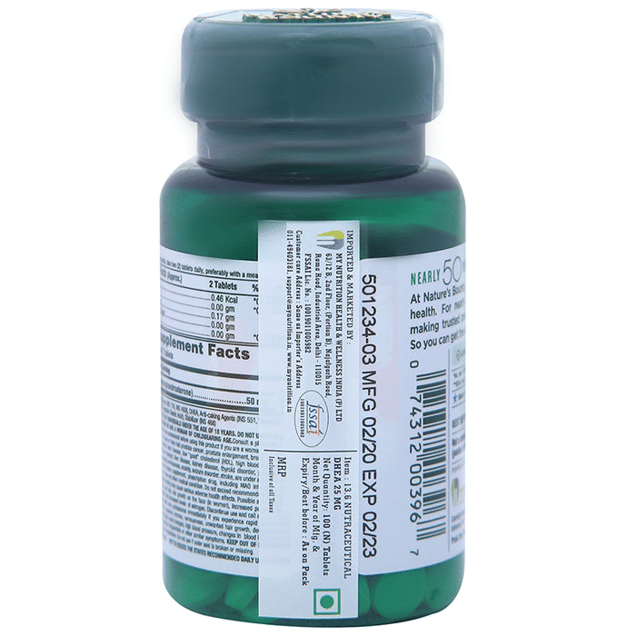 Nature's Bounty DHEA 25mg Tablet