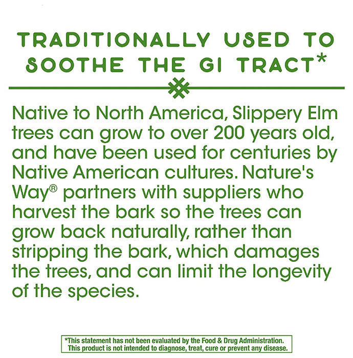 Nature's Way Slippery Elm Bark Vegan Capsule