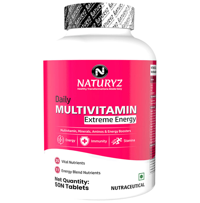 Naturyz Daily Multivitamin Extreme Energy Tablet – Classic Derma