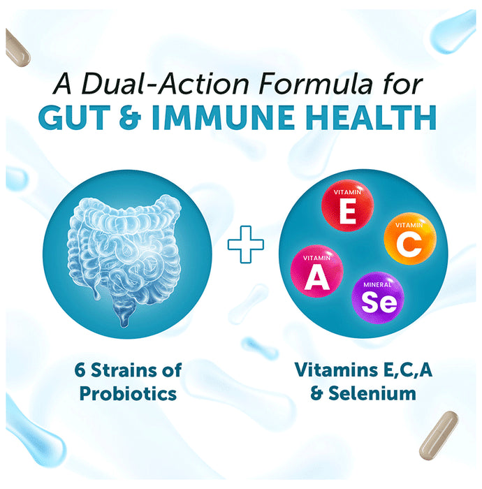 Neuherbs Daily Probiotics with Prebiotic for Gut Health & Immunity | Capsule