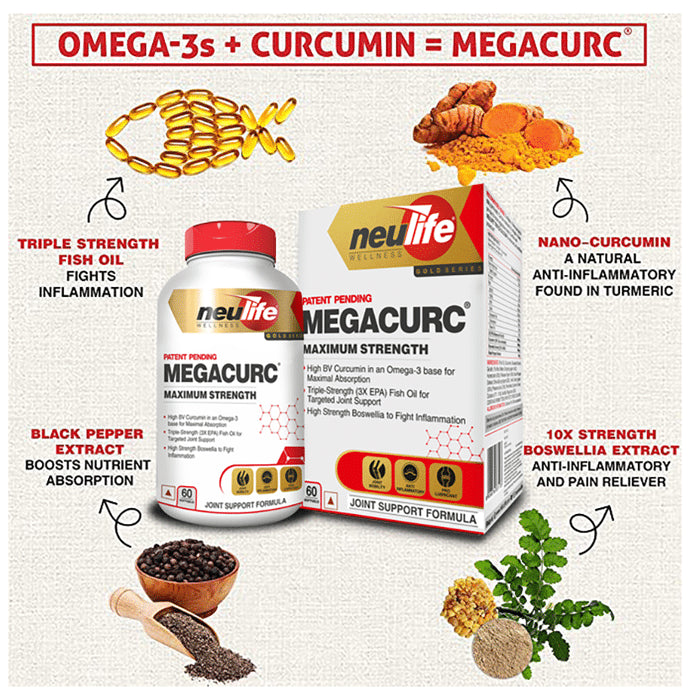 Neulife Megacurc Maximum Strength Softgels