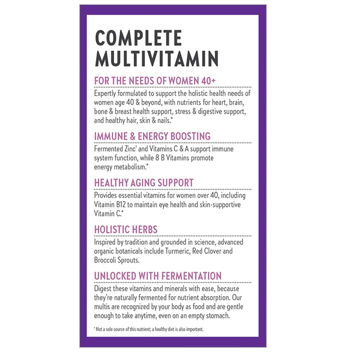 New Chapter 40+ Whole-Food Multivitamin Vegetarian Tablet