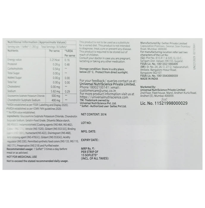New Freeflex Forte Nutraceutical Soflets