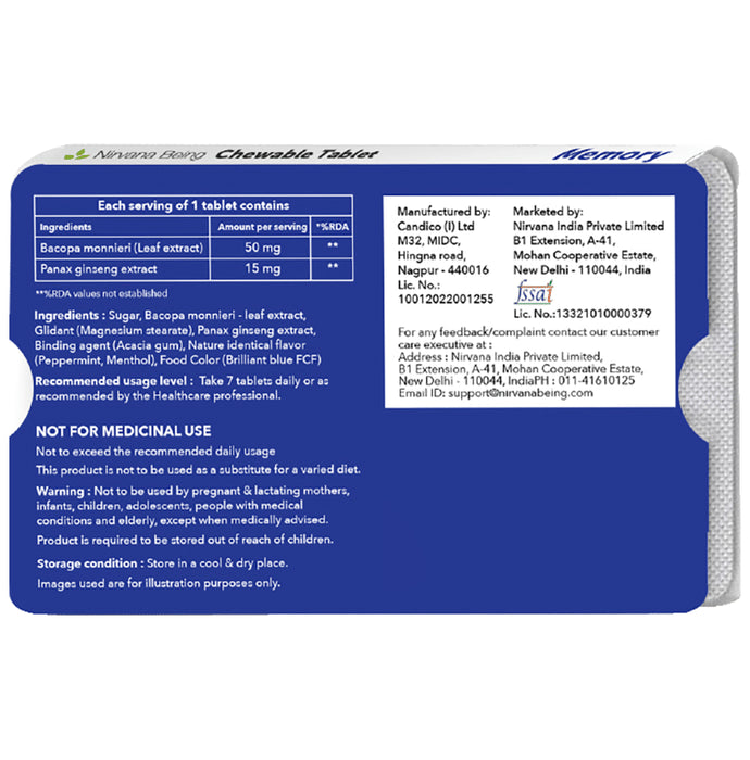 Nirvana Being Memory Tablet (15 Each)