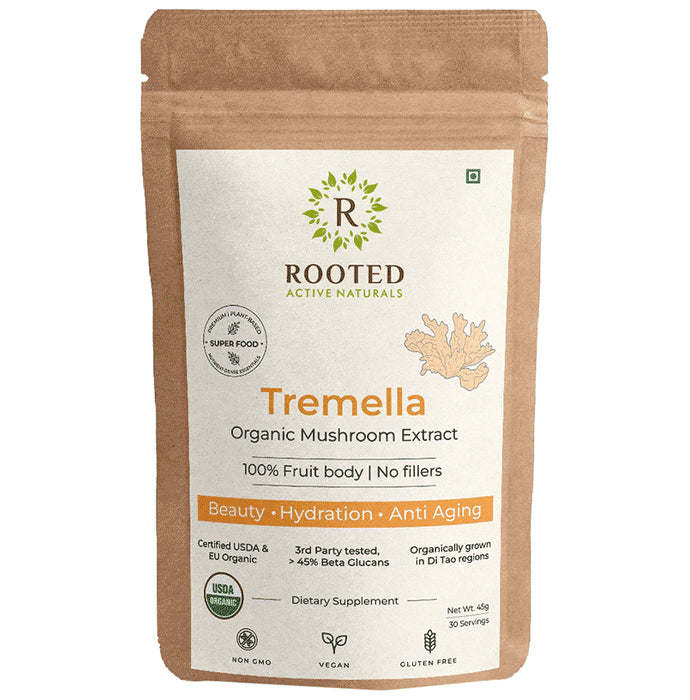 Rooted Active Naturals Tremella Mushroom Extract Powder - Classic Derma