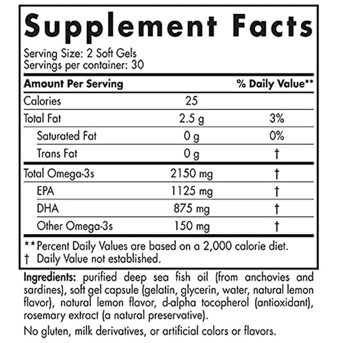 Nordic Naturals Ultimate Omega Sport 2X 2150mg Softgels