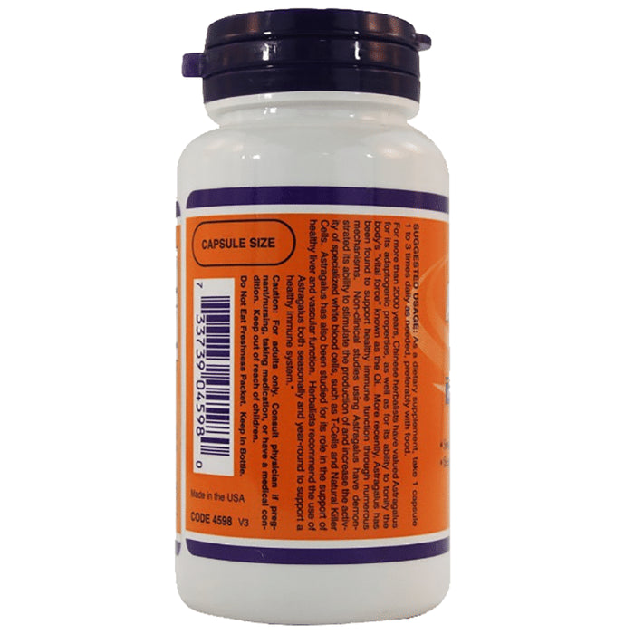 Now Astragalus Extract 500mg Veg Capsules (90 Each)