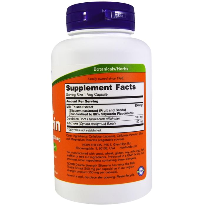Now Foods Extra Strength Silymarin Milk Thistle Extract 450mg Softgels