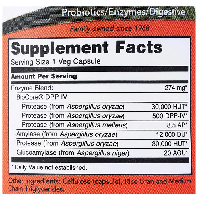 Now Foods Gluten Digest Veg Capsule