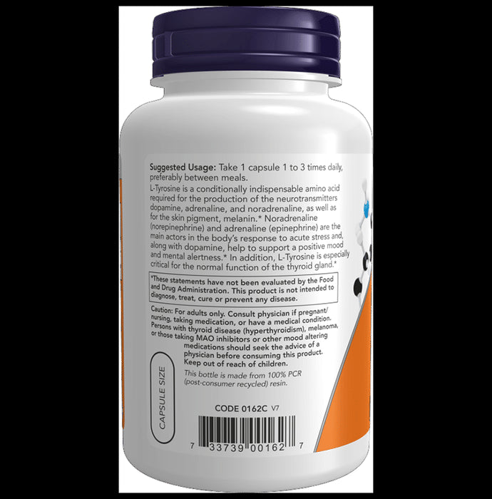 Now Foods L-Tyrosine 500mg Capsule