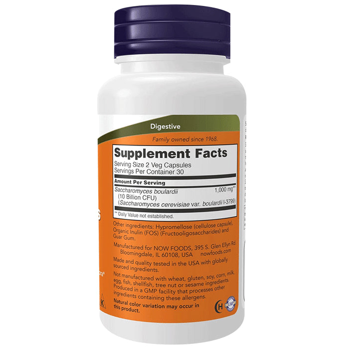 Now Saccharomyces Boulardii Capsule