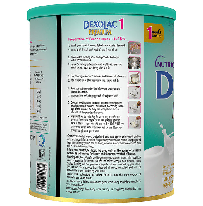 Dexolac Premium 1 Infant Spray Dried Formula | For Immunity, Digestion & Strong Bones
