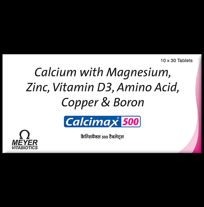 Calcimax Calcium 500 Tablet for Bone Health | Bone, Joint & Muscle Care - Classic Derma