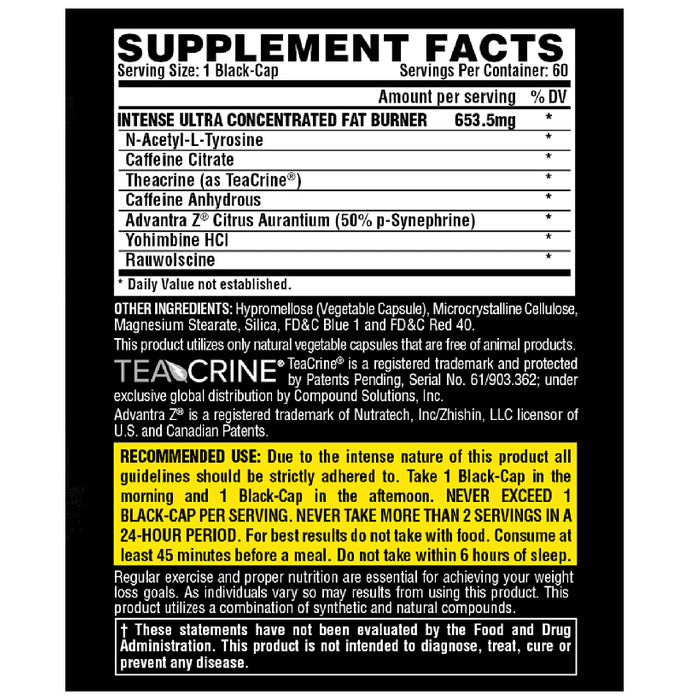 Nutrex Research Lipo 6 Black Intense Ultra Concentrate Capsule