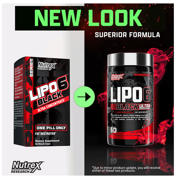 Nutrex Research Lipo 6 Black Ultra Concentrate for Fat Metabolism | Liquid Capsule