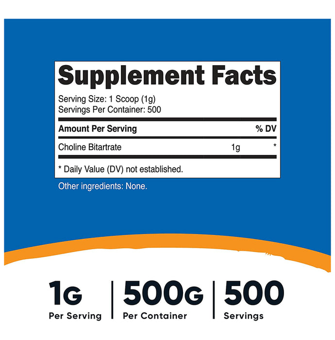 Nutricost Choline Bitartrate Powder