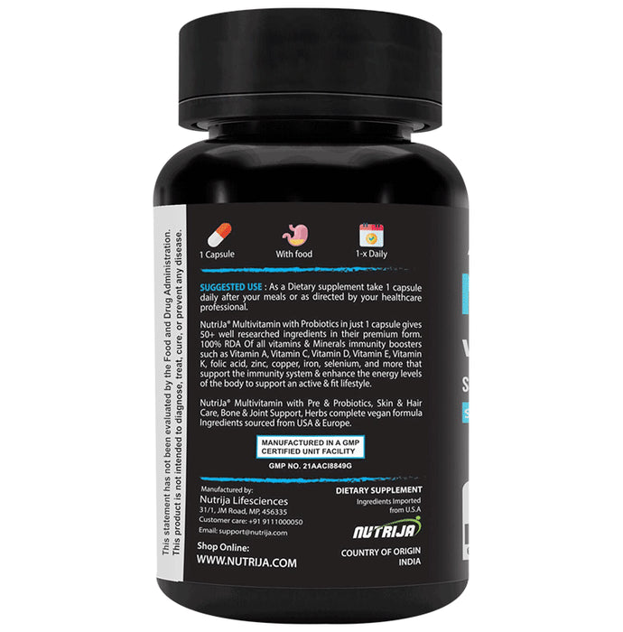 Nutrija Multivitamin with Pre & Probiotics Capsule