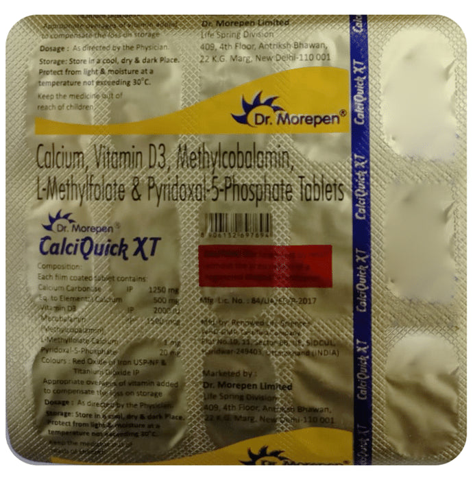 Calciquick XT Tablet - Classic Derma