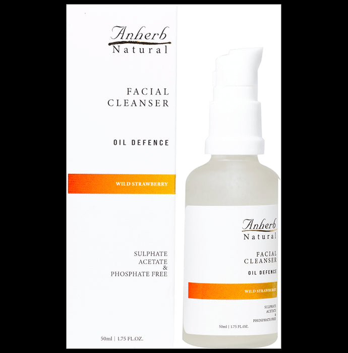 Anherb Natural Facial Cleanser Oil Defence Wild Strawberry - Classic Derma