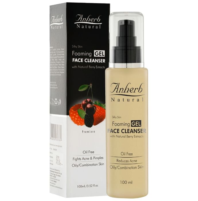 Anherb Natural Foaming Gel Face Cleanser - Classic Derma