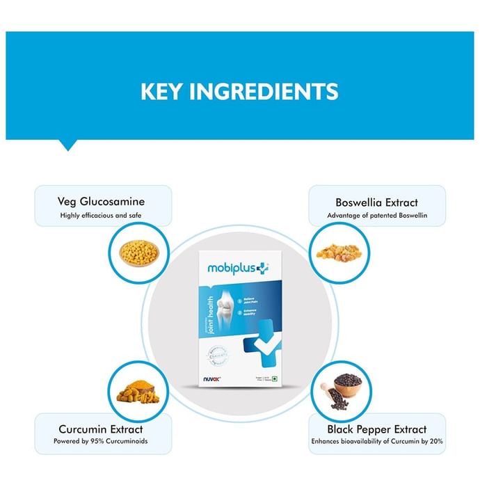 Nuvox Mobiplus Tablet | Helps Relieve Joint Pain & Enhance Mobility | Sugar Free