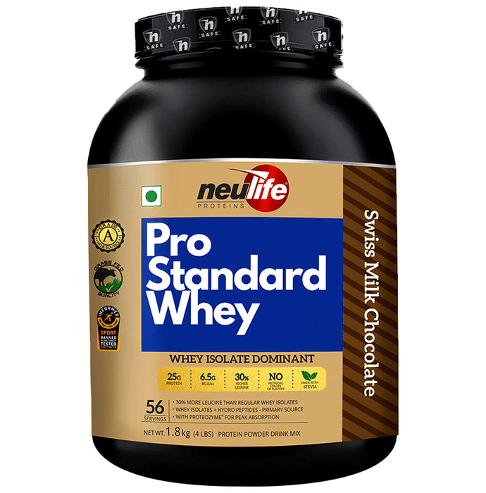 Neulife Pro Standard 100% Whey Protein Isolate Swiss Milk Chocolate - Classic Derma