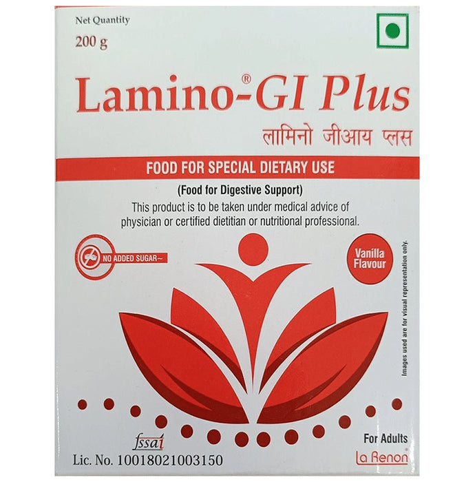 Lamino-GI Plus for Digestive Support | No Added Sugar | Flavour Vanilla Sugar Free Powder - Classic Derma