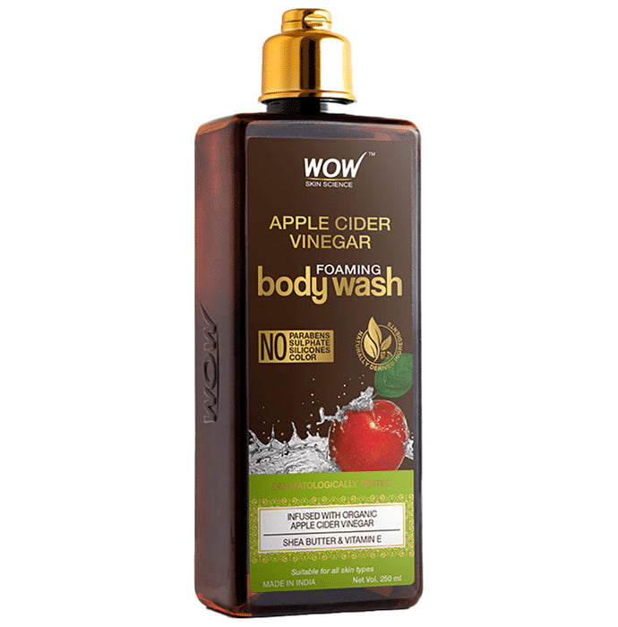 WOW Skin Science Apple Cider Vinegar Foaming Body Wash - Classic Derma